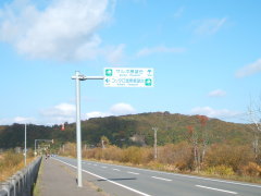 サルボ歩道への道