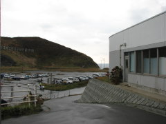 青函トンネル記念館玄関から