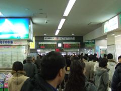大混雑の旭川駅