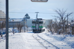 新十津川駅 5425D普通列車到着