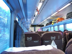 札幌駅 快速エアポート132号車内