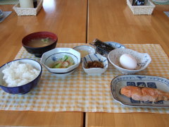 FIELD INN 星観荘 9月15日の朝食