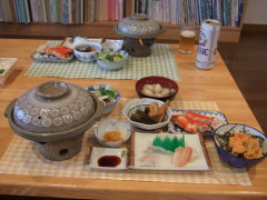 星観荘 8月9日の夕食