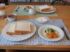 星観荘 8月10日の朝食