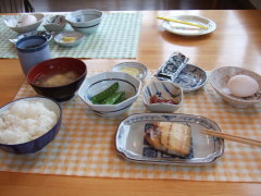 星観荘 8月11日の朝食
