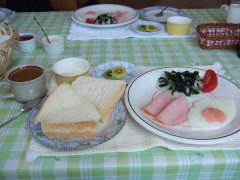 なよろサンピラーYH 8月13日の朝食