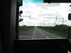 沿岸バス車中