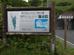 桃岩展望台への分岐点