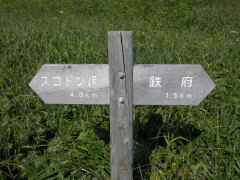 ゴロタ岬への道標