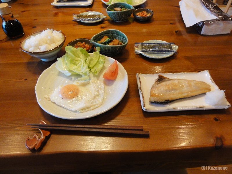 とほ宿ばっかす 12月29日の朝ご飯