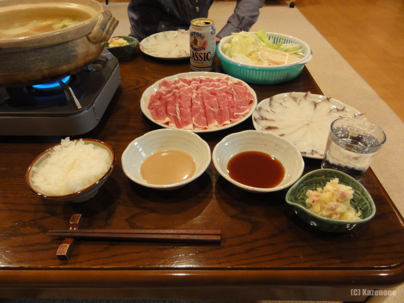 とほ宿ばっかす 12月29日の晩ご飯