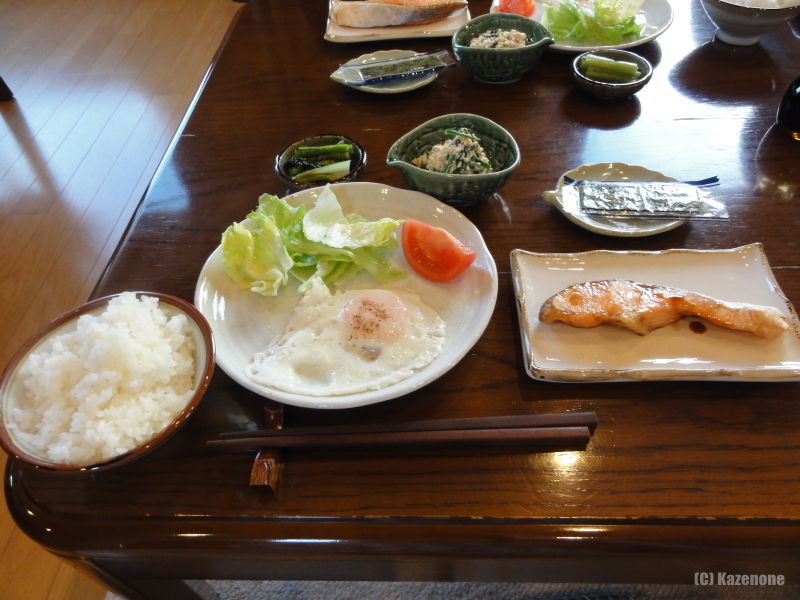 とほ宿ばっかす 12月31日の朝ご飯